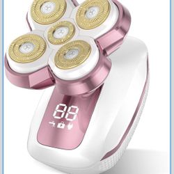 Electric Razor for Women with 5D Magnetic Blade, Women Shaver Waterproof Use, Hair Storage Design, Fast Type-C Charging & LED Power Display, Travel-Fr