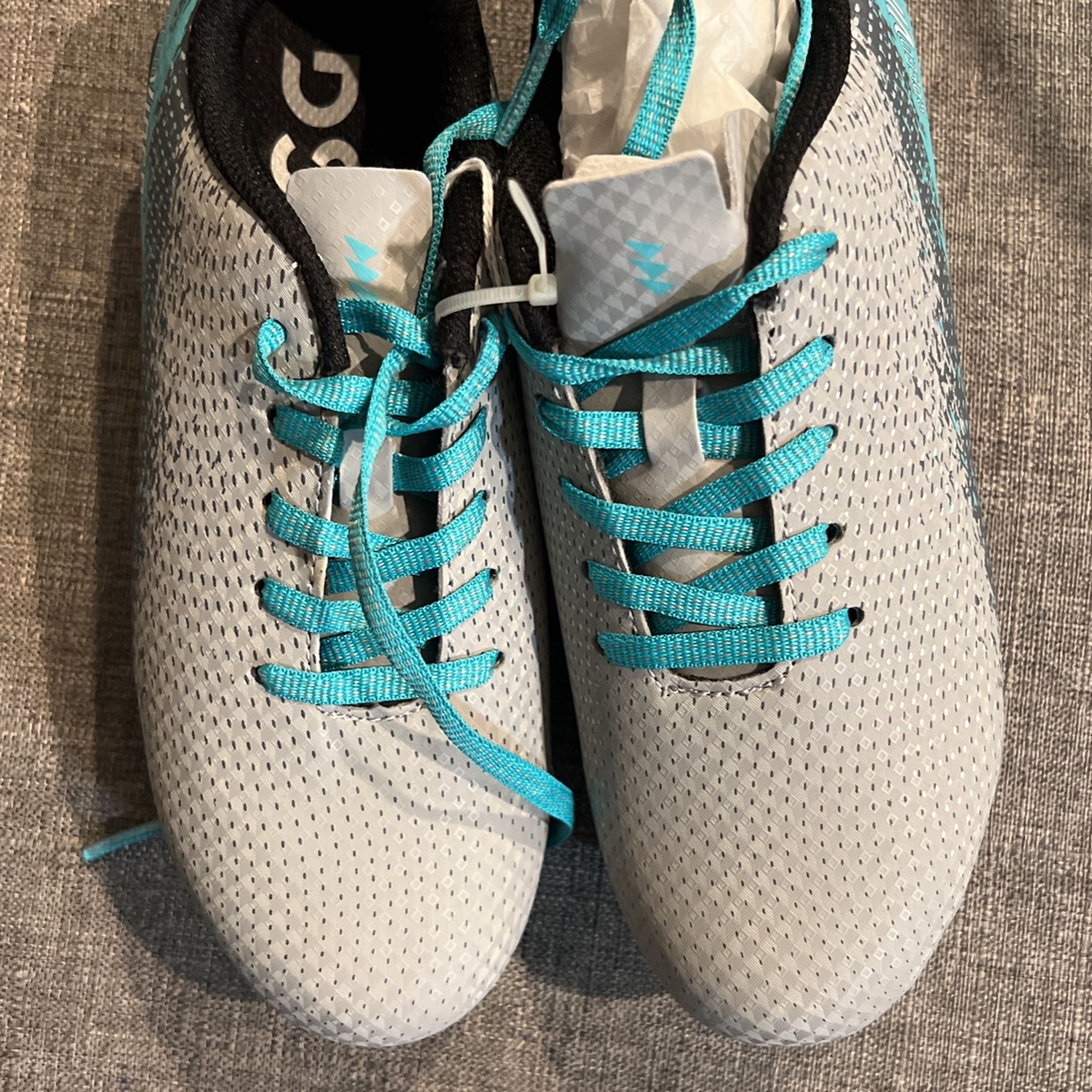 DSG Speed Viper Package Cleats Gray Teal DSGYP21 Kids Size 1