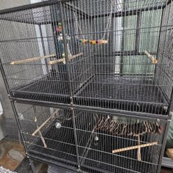 4 Bird Cage In 1 $150. Width 37.5. Height 62 Just The Cage 42 Depth 18inches