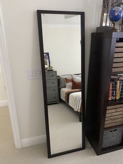 Crate & Barrel Loop Floor Mirror