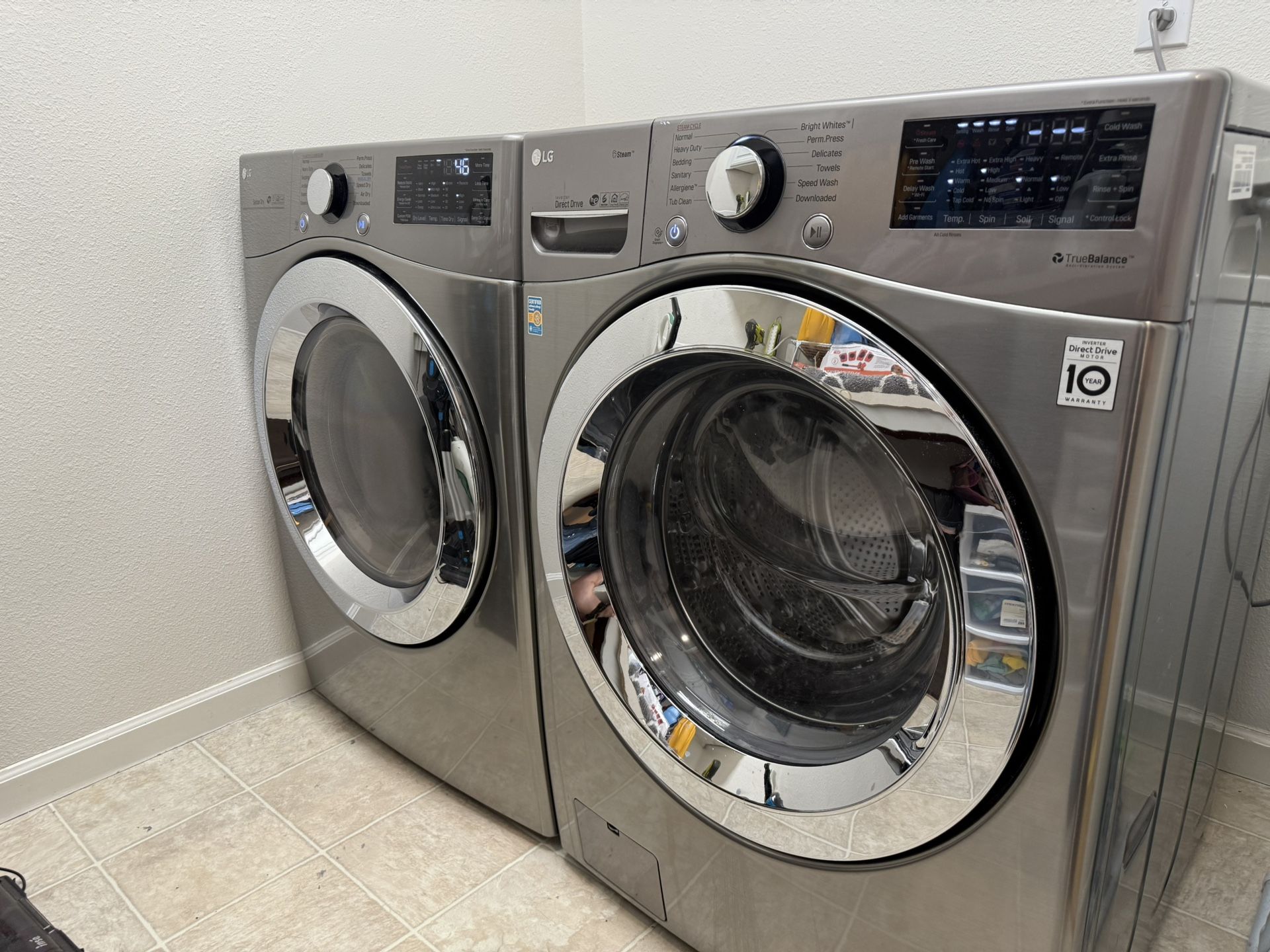 LG Front Load Washer & Electric Dryer Set (Stackable)