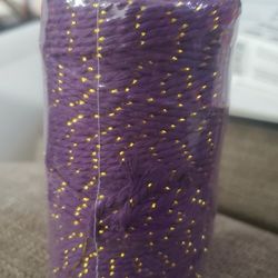 Gold and Purple Cotton String, Cotton Bakers Twine Cotton Cord Crafts Christmas Gift Twine String