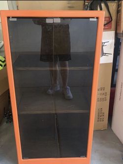 Orange Shelf/Display Cabinet