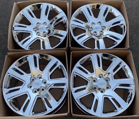 22” Cadillac Escalade factory wheels rims chrome new