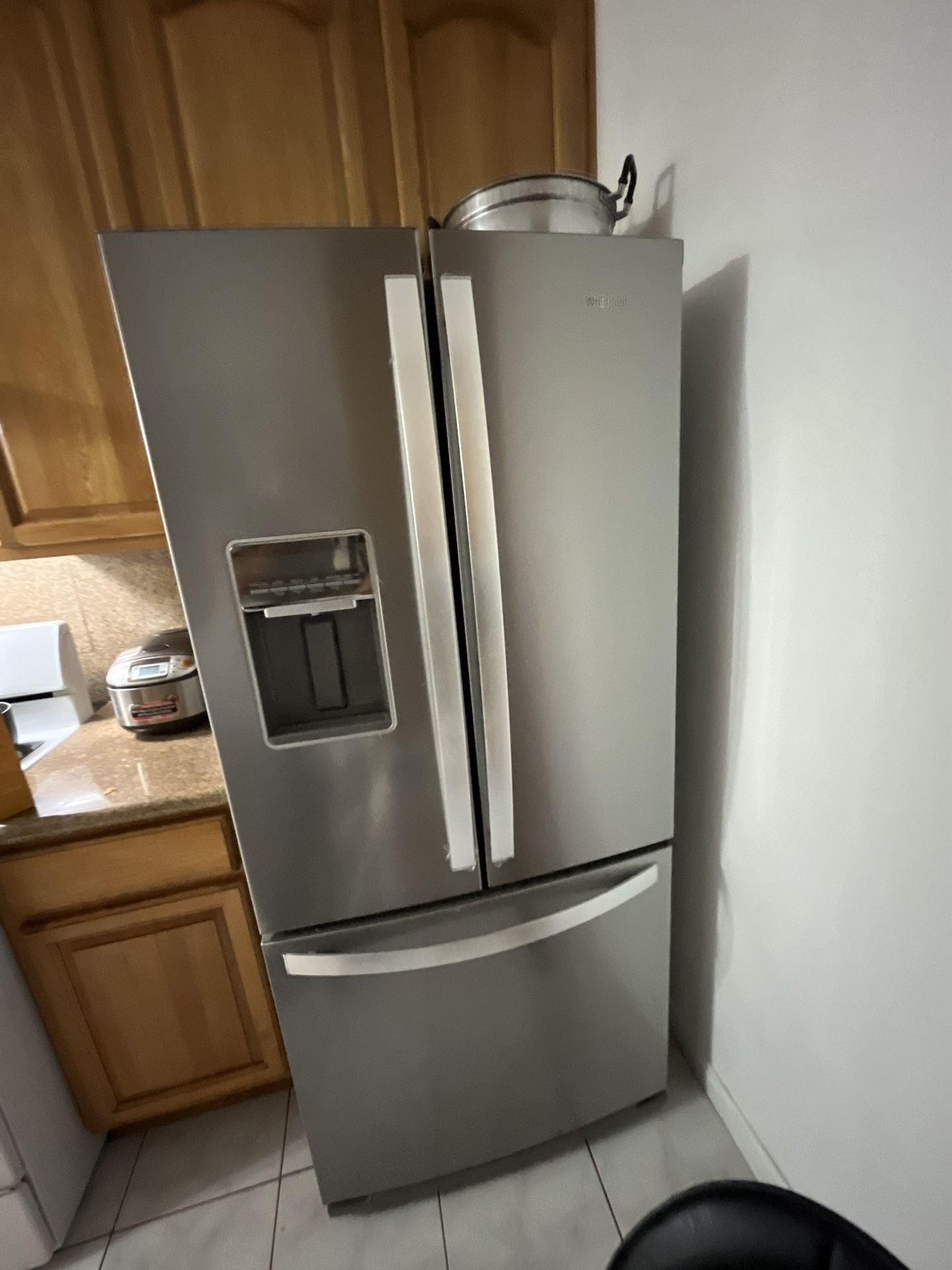 Whirlpool® 36 in. 24.7 Cu. Ft. Fingerprint Resistant Stainless Steel French Door Refrigerator