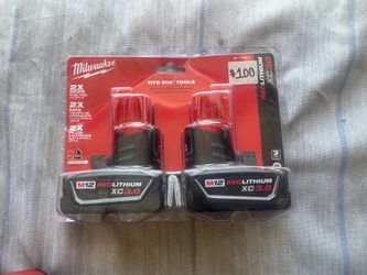 Milwaukee 12v 2pk 3.0 batteries
