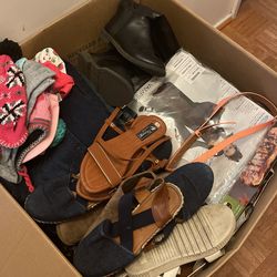 Extra Large Box Of Shoes Clothes Hats Ect 