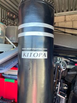Punching bag with gloves