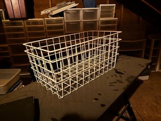 White Wire Baskets
