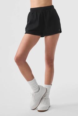 Alo Yoga Low Key Sweat Short Black New XXS (00-0)