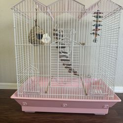 PINK BIRDS CAGE