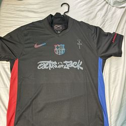 1:1 Travis scott x barcelona collab jersey size XL