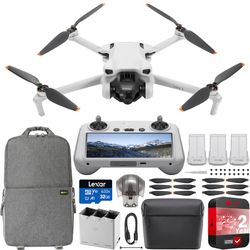 DJI - Flip Fly More Combo with RC 2 Screen Remote Controller, Drone with 4K UHD Camera CP.FP.00000181.04