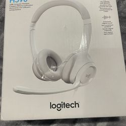 New And Seal-Logitech H390 Wired Headset for PC/Laptop, Stereo Headphones with Noise Cancelling Microphone, USB-A, in-Line Controls for Video Meetings