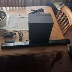 Samsung Sound Bar And Subwoofer 