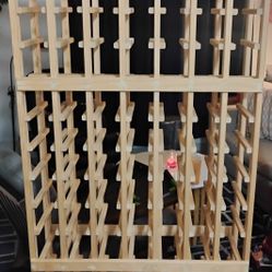Solid Wood Wine Rack 126-Bottle Capacity