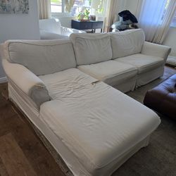 L-shaped Sleeper Sectional Sofa Couch