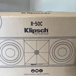 Klipsch Reference R-50C Center Channel Speaker – Next-Gen Horn – NIB