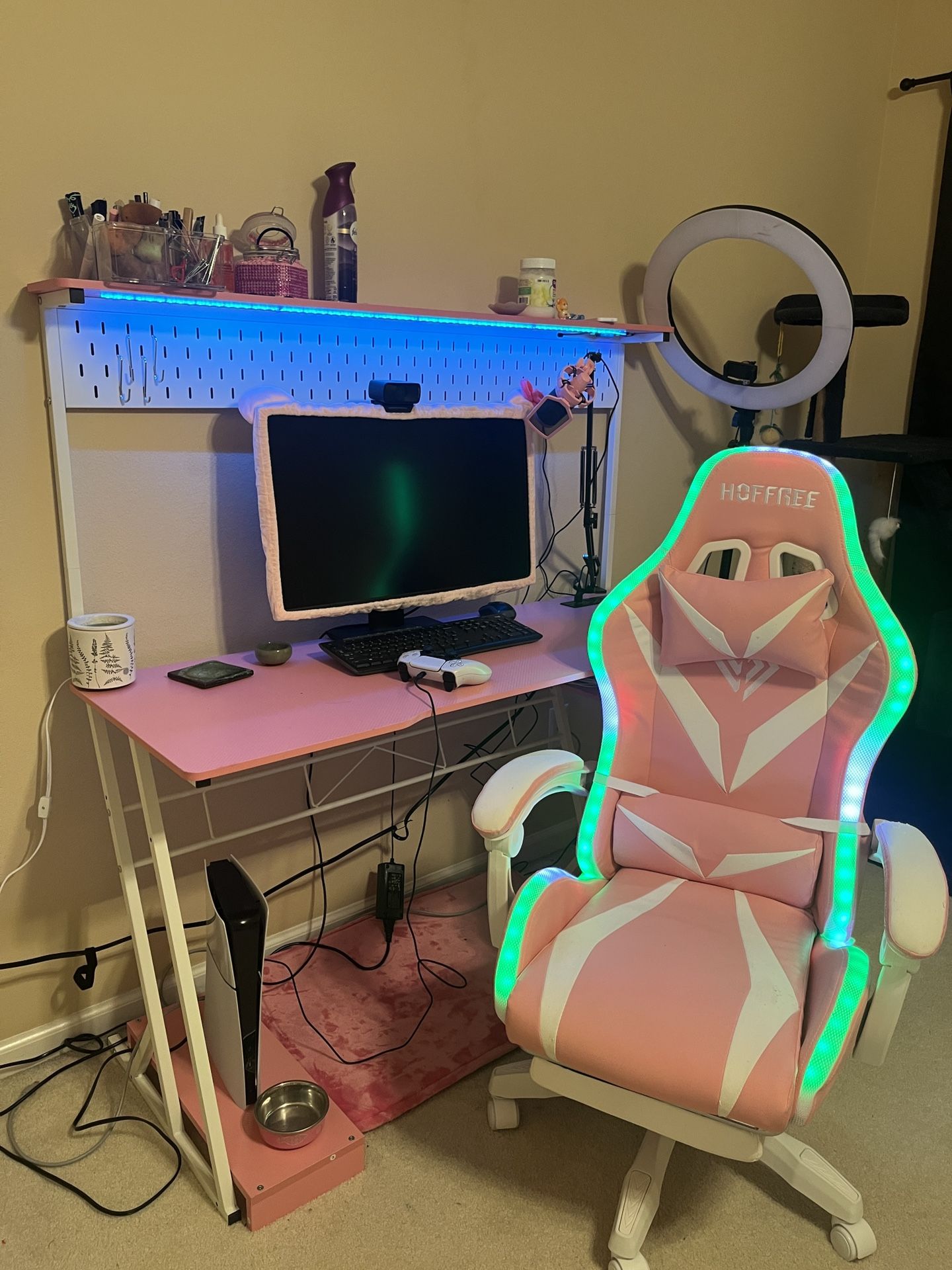 Pink Full Gaming Setup