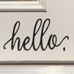 Hello. Door Decals