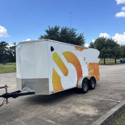 2022 Enclosed 16 Foot Lookout Trailer 