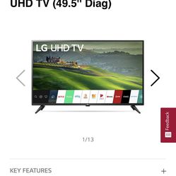 LG 50 inch Class 4K Smart UHD TV, Used A Few Weeks(35 Hours)