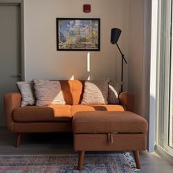 Orange Sofa - Perfect condition