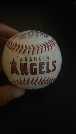 SIGNED ANAHEIM ANGELS BASEBALL