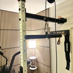 (NEW) Workout Pulley Cable, Straight Bar, 1” Clamp