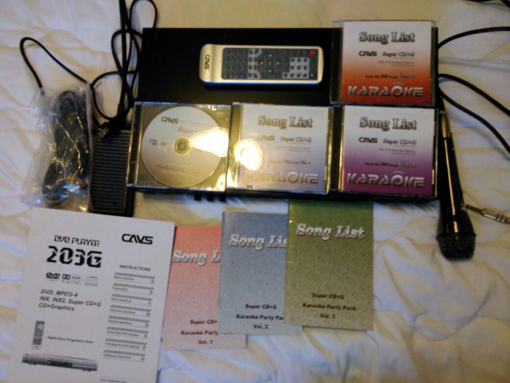 Karaoke DVD CAVS Player with 8000 songs