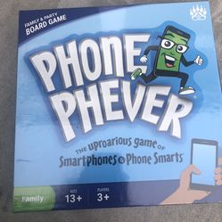 Cell "Phone Phever" Family & Party Trivia Challenge Board Game Smartphone NEW