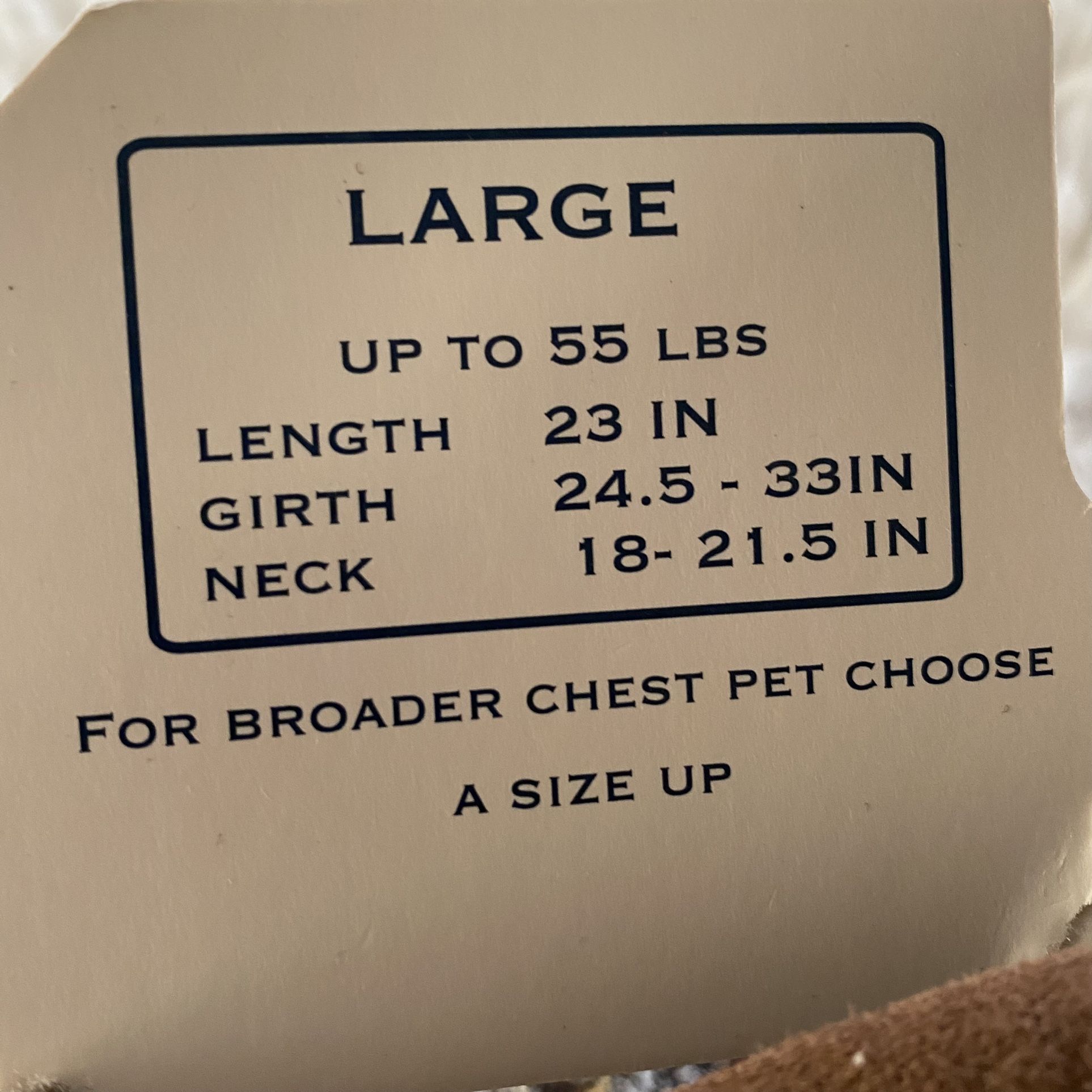 New Large Dog Coat Pendleton