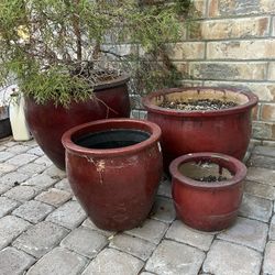 Ceramic Pots Set Of Four