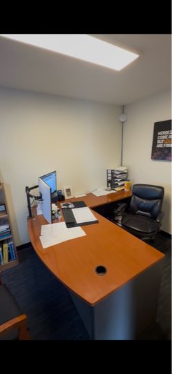 Executive Office Desk W/ 2 chairs