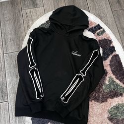 Amiri black skeleton hoodie