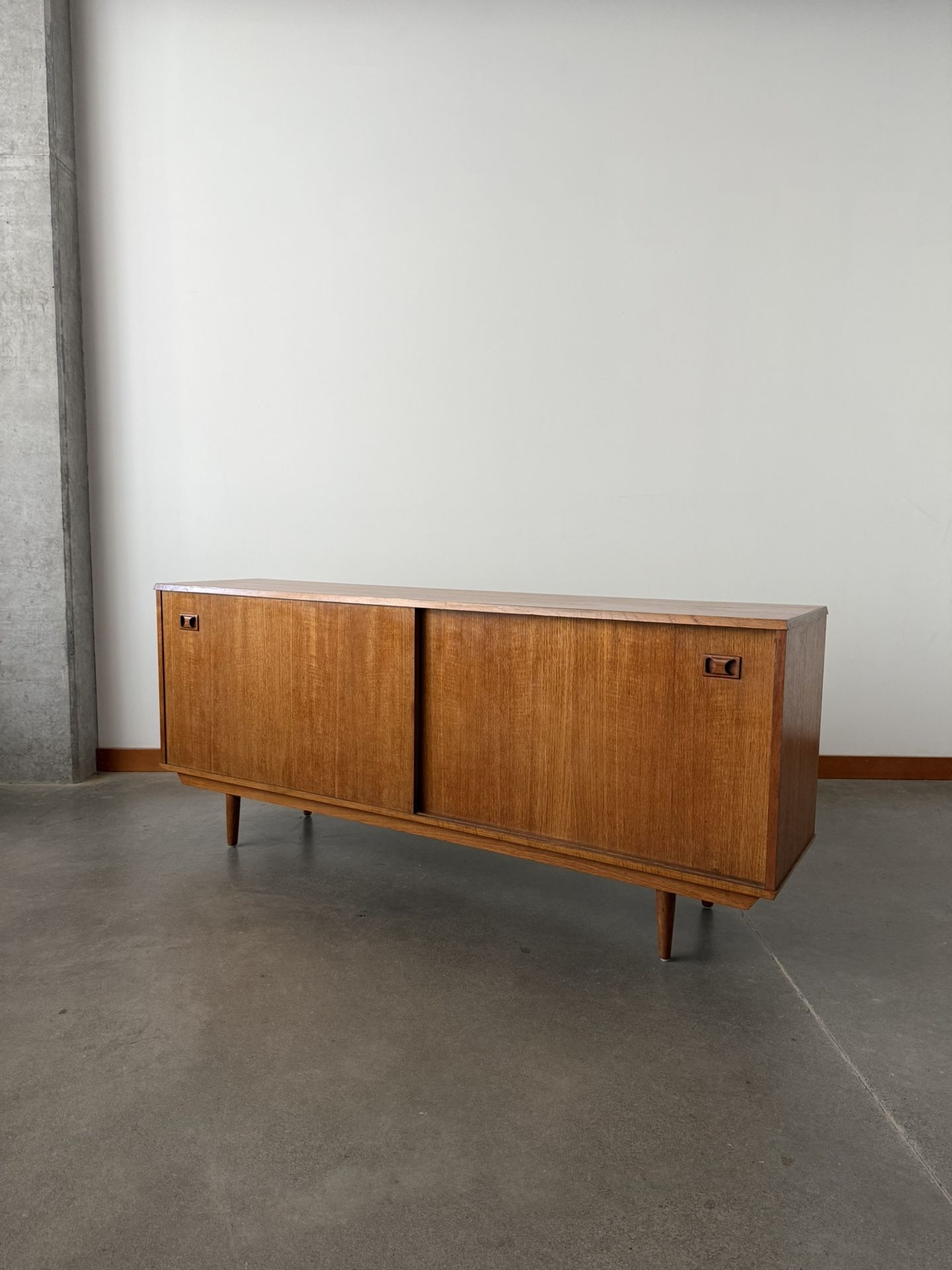 Mid Century Danish Teak Credenza (free Local Delivery) 