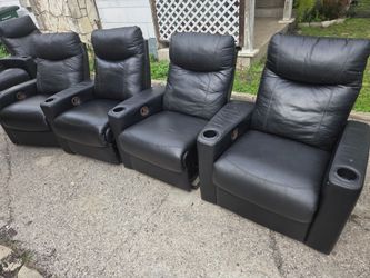 Real nice 6 piece Theater reclining sofa with cup holders.