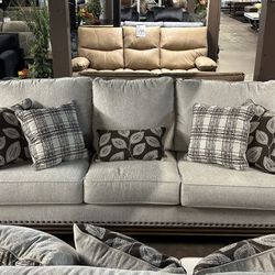 Sofa & Loveseat With Pillows