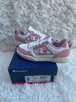 Champion 5 On 5 Low Sneakers White/Wow Pink Size 6.5