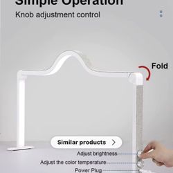 Silver Squared nail desk lamp
