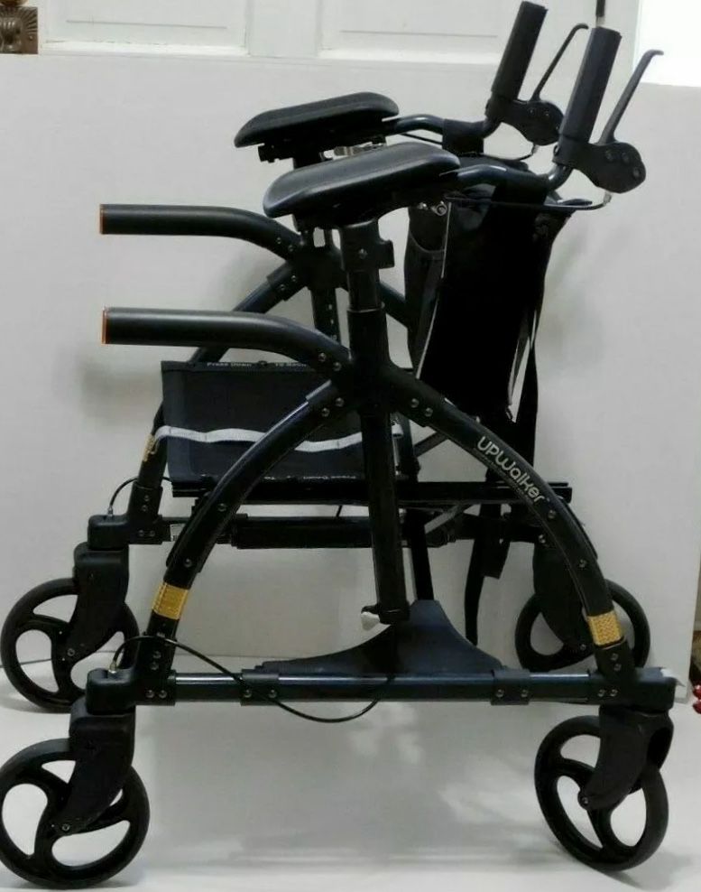 Upwalker walking aid/ upright mobility walker size large with stability bridge and accessories. Comes with instructions Model H200-L