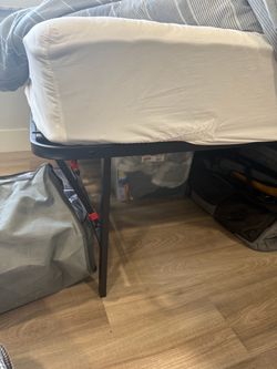 Full size mattress with collapsible frame
