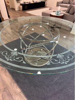 Brand New Custom 72" Diameter 3/4" Thick Dining Table, Sits 6