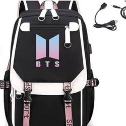 Teenagers Travel Backpack Large Capacity Laptop Bag Multifunctional Shoulder Bag with USB Charging P