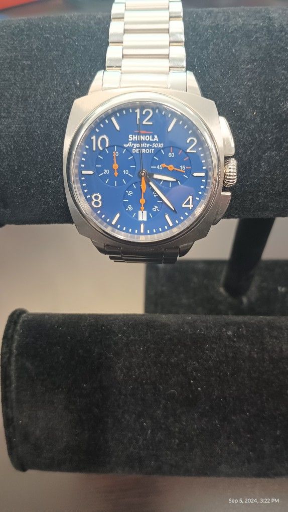 Wrist Watch. Shinola Argonite -5030 Detroit . Inventory # 7614 