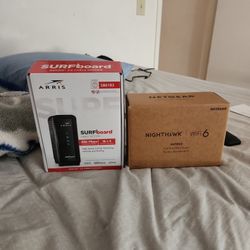 Netgear Ax1800 Wifi6 Router/Arrington SB6183 Surf Board Modem