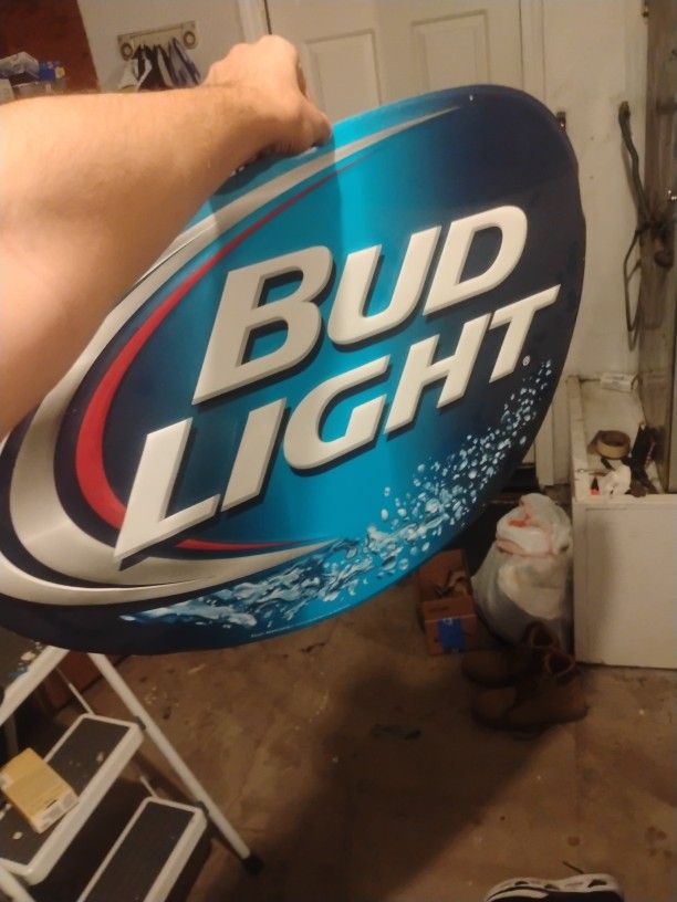 Bud Light Advertisement Tin