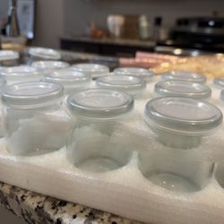 Mini Glass Jars with Cork Lids – Perfect for Candles, Spices, DIY, Wedding Favors