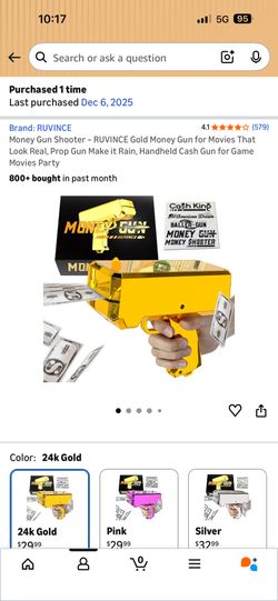Money Gun For Parties