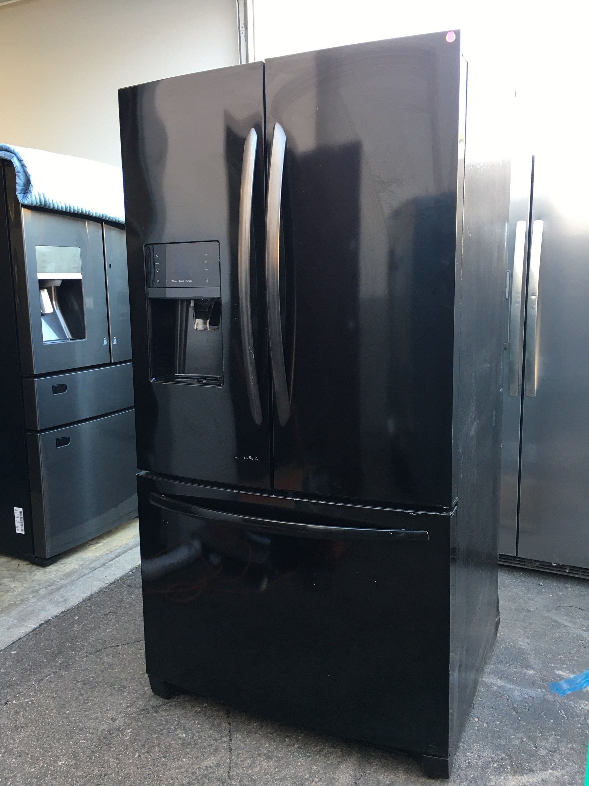 New Black French Door Refrigerator